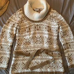 LOFT Faire Isle Tunic Sweater